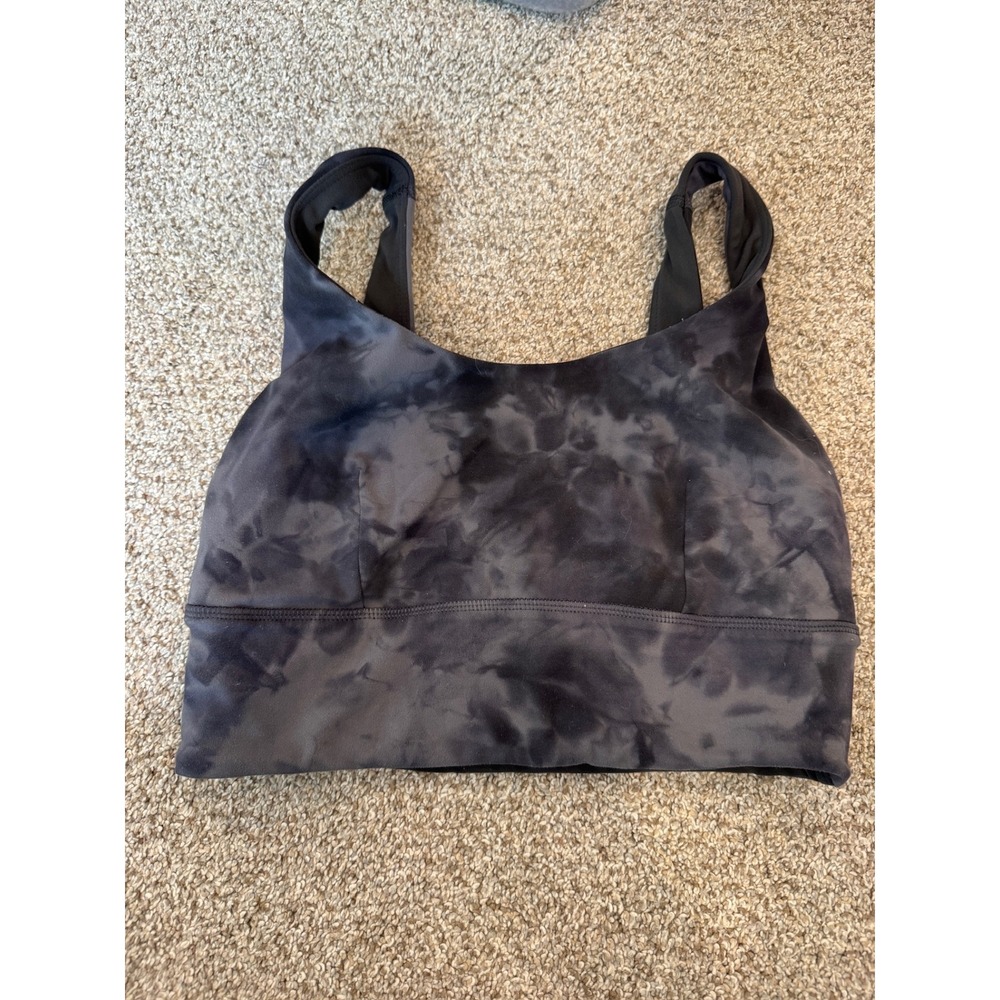 Lululemon Align Reversible Bra Diamond Dye Graphite Grey Bronze Green Size 6